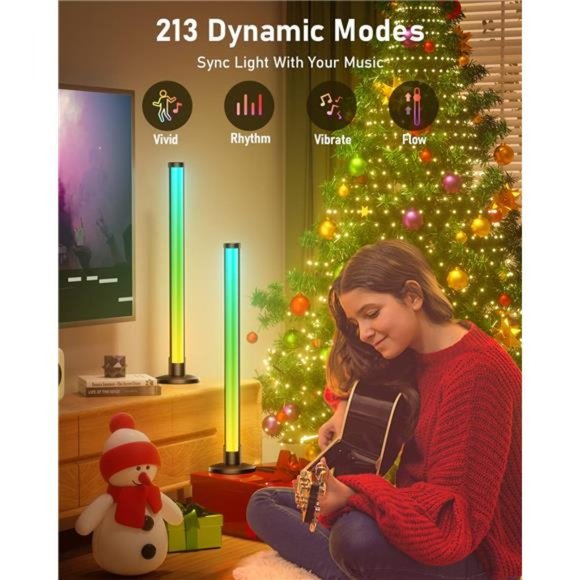 Smart LED Light Bars - RGB Wall Lights Ambiance Lighting  with 8 Scene Modes - Picture 4 of 6